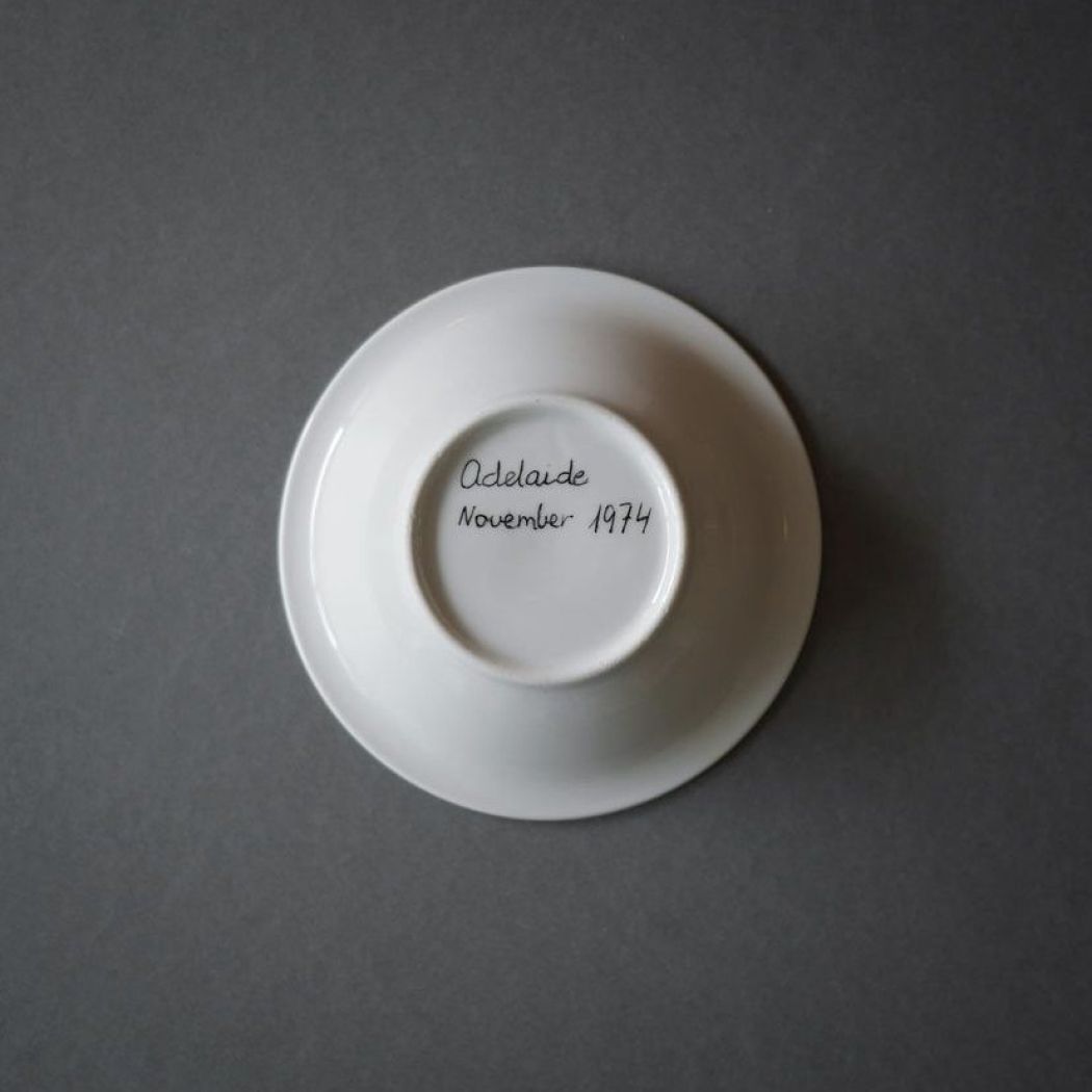 Håndmalet Skål med Blomster 4