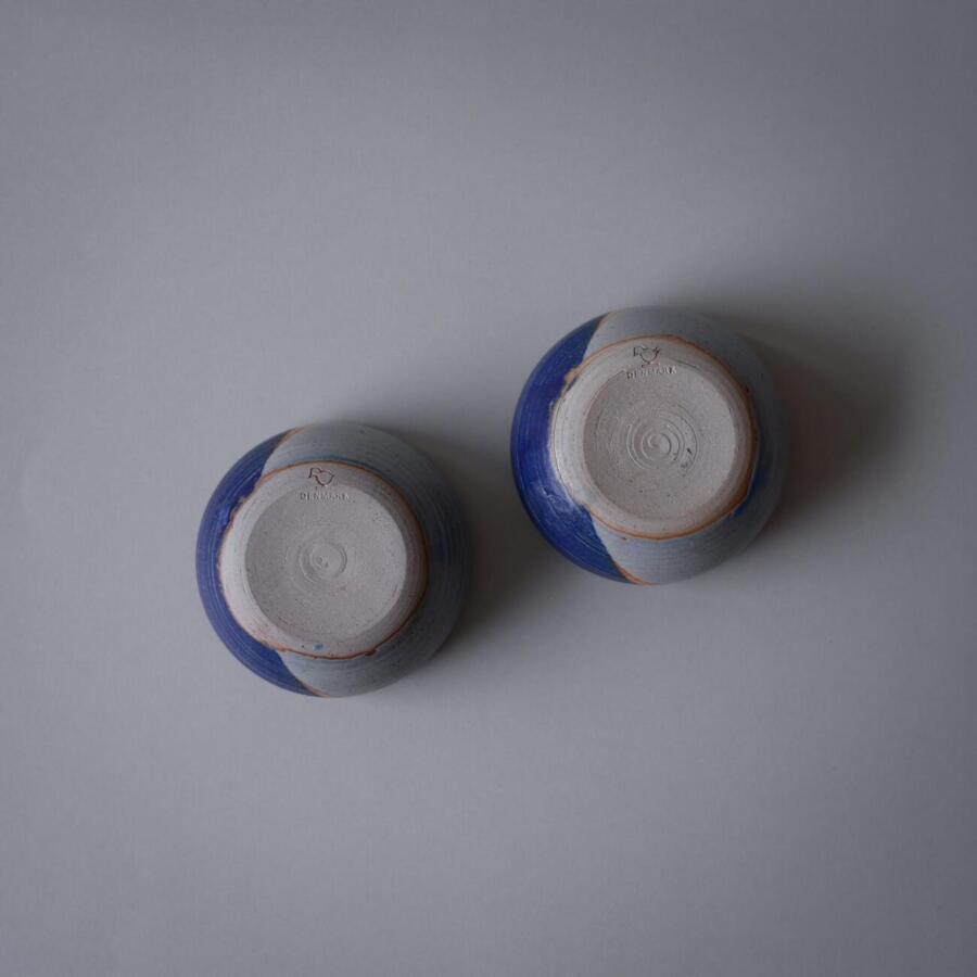 Blå keramikstager, 2 stk. 4