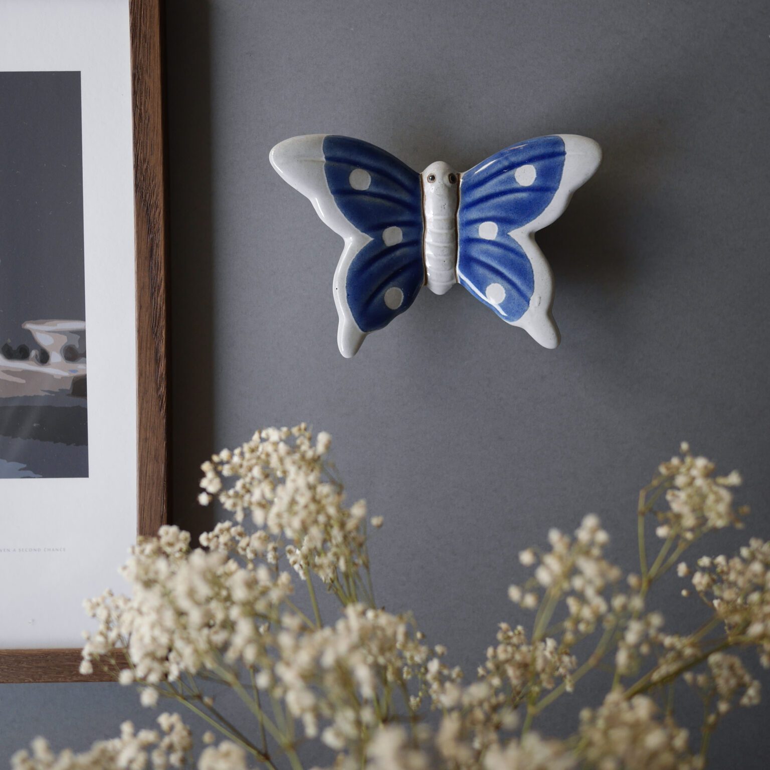 Keramik sommerfugl til væggen 4