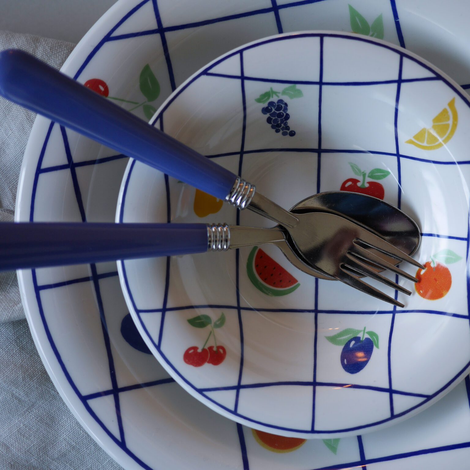 Italienske frugtskåle, 2 sæt. 3
