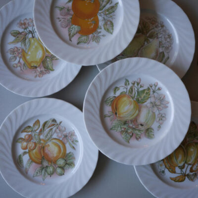 Frugttallerkner med swirl, 10 stk.
