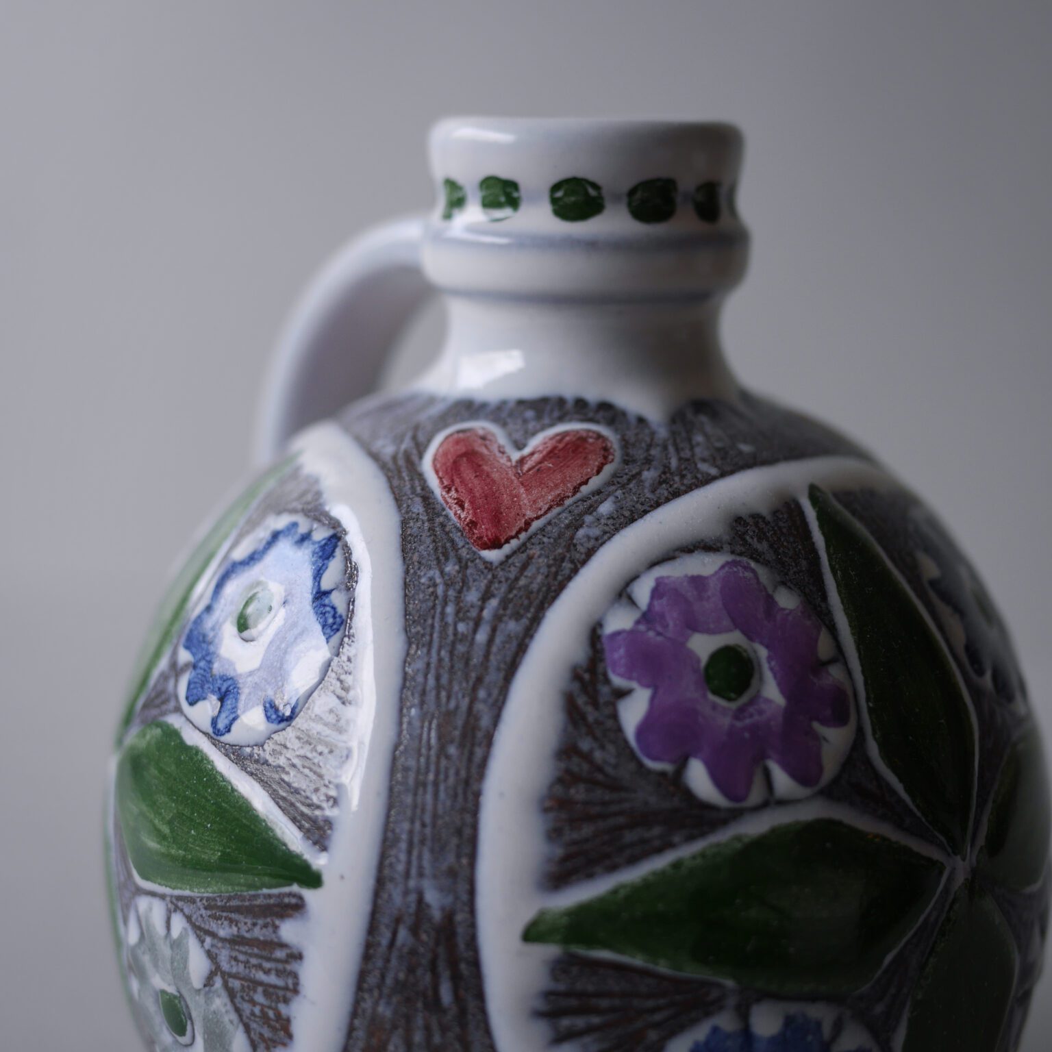 Multifarvet Kandevase fra Laholm Keramik 4