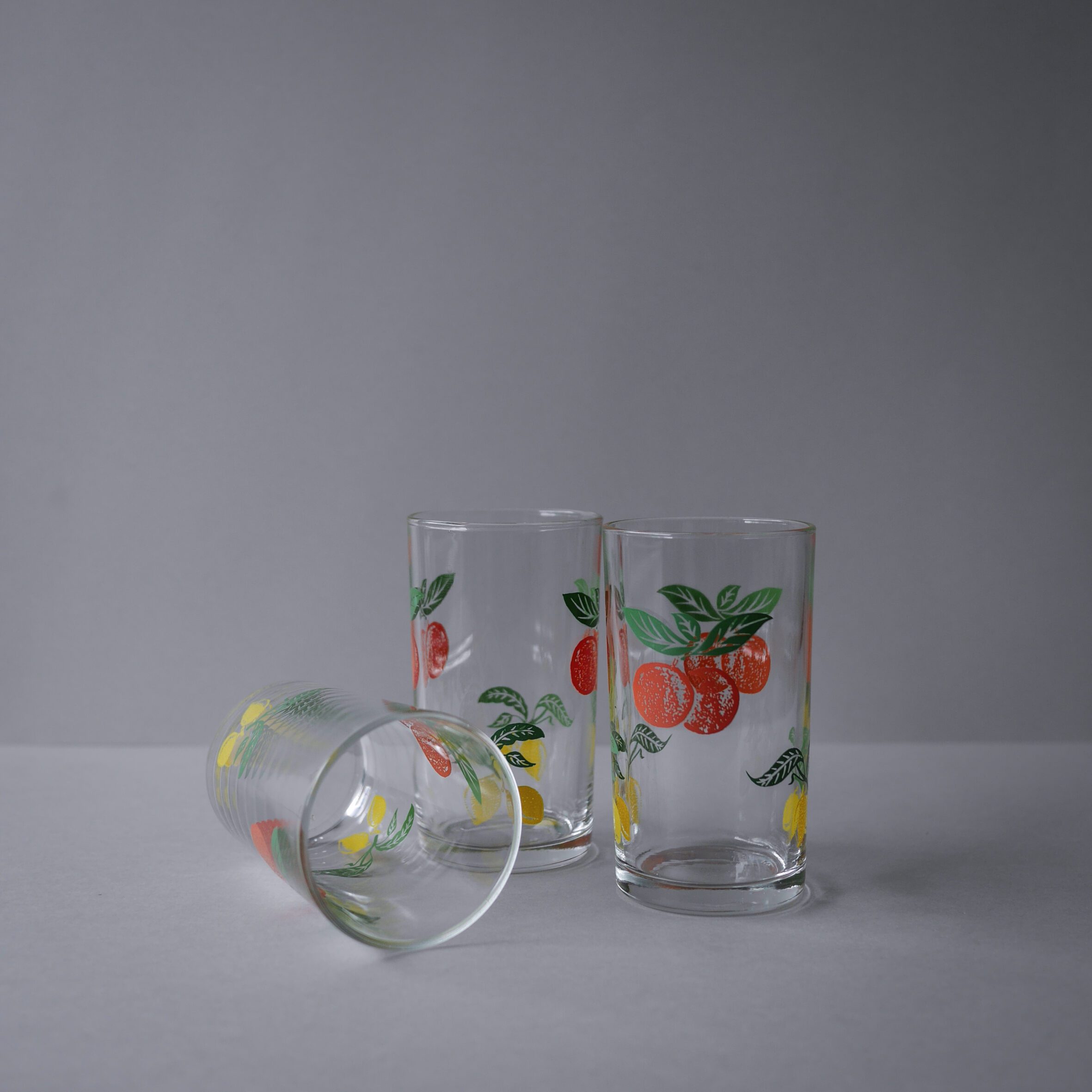 Vandglas med Frugter, 3 stk. 2