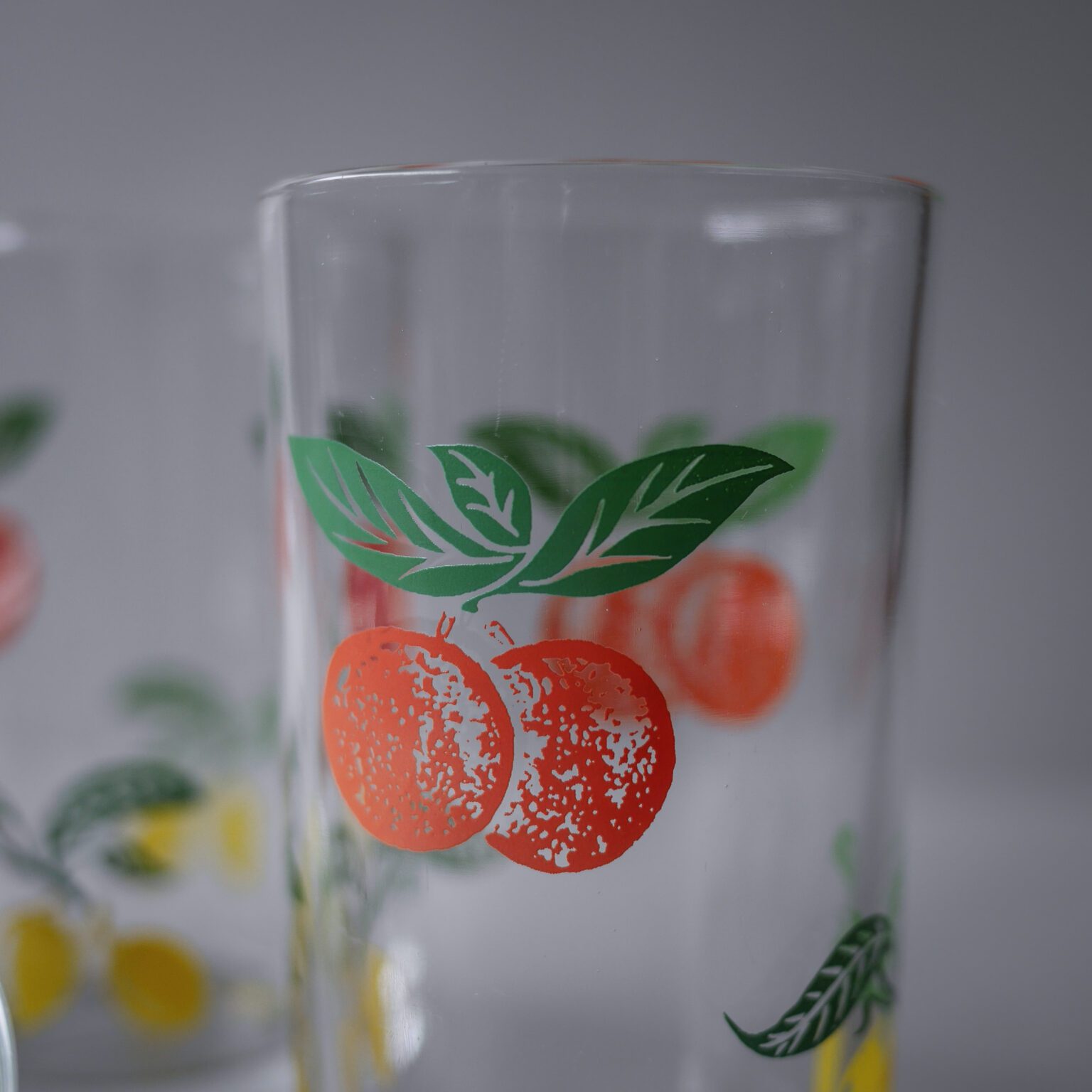 Vandglas med Frugter, 3 stk. 5