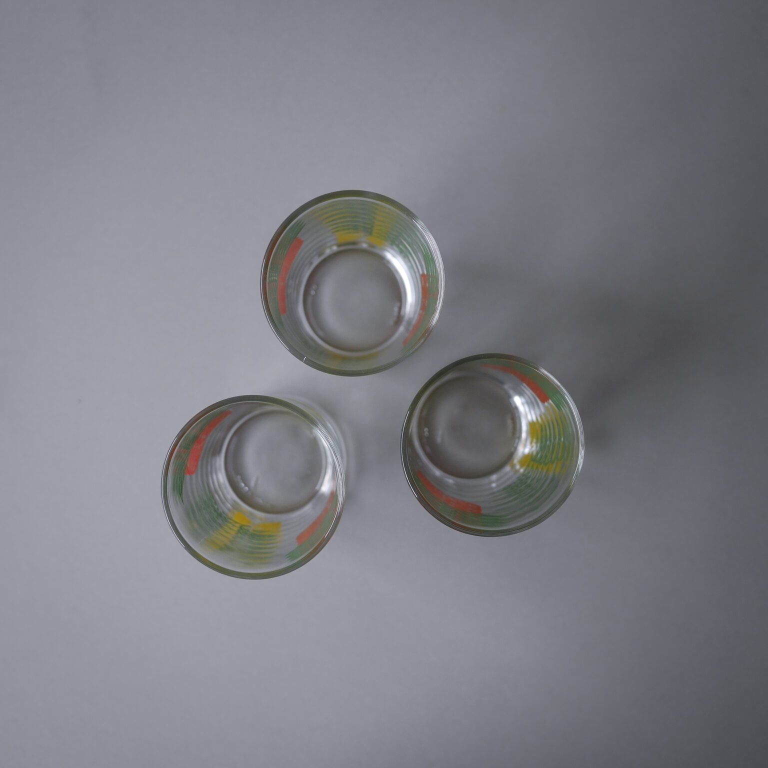 Vandglas med Frugter, 3 stk. 6