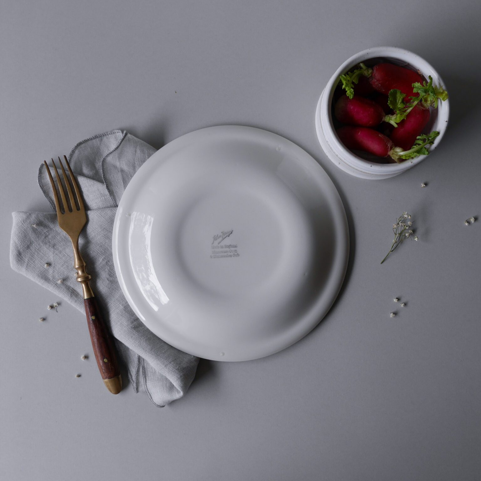 Farverige Frokosttallerkner, 4 stk.