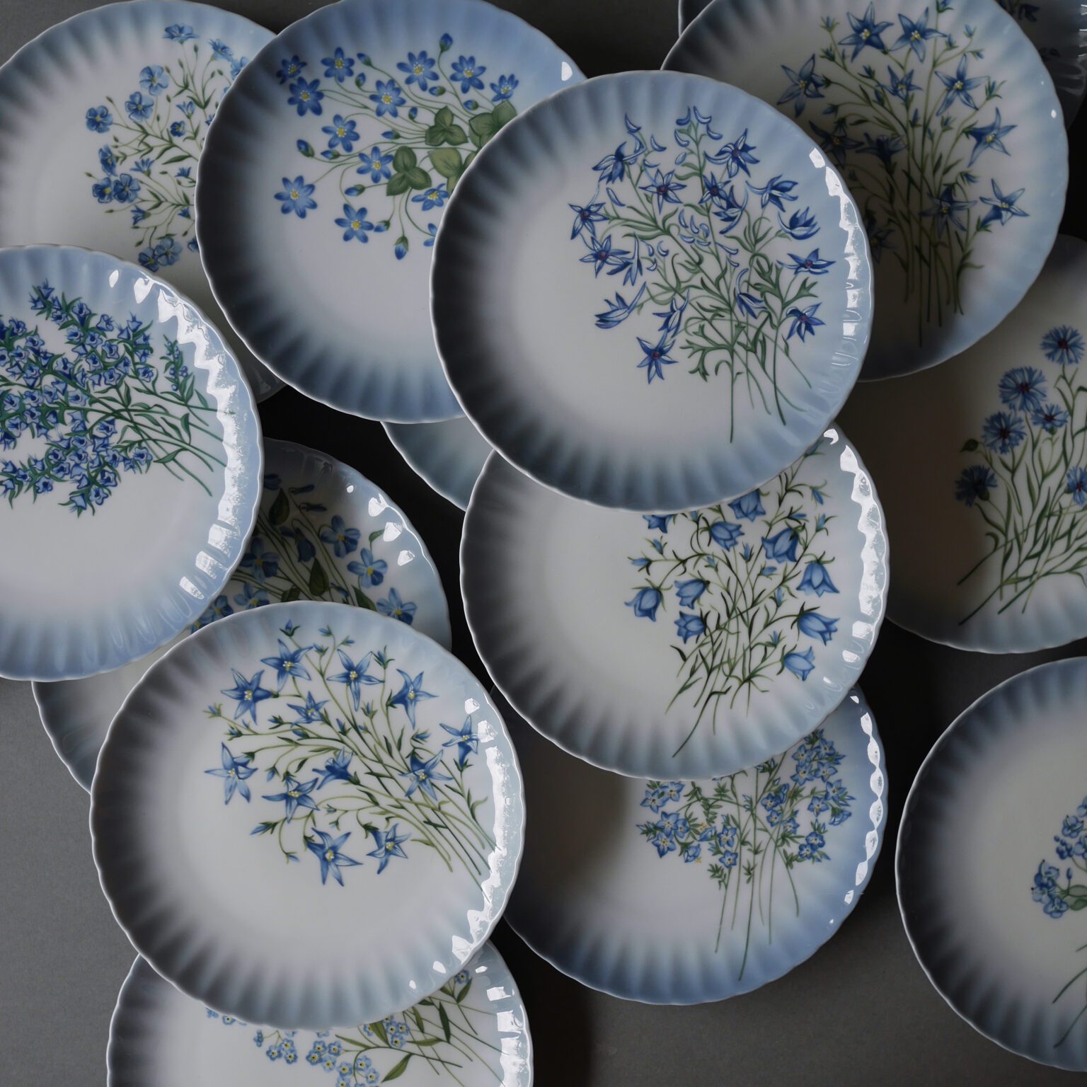 Blomstrede Svanholm Frokosttallerkner, 15. stk. 4