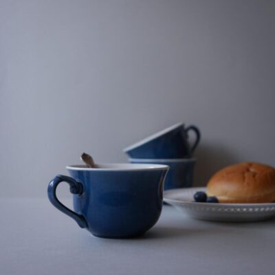 Blå Kaffekopper, 3 stk.