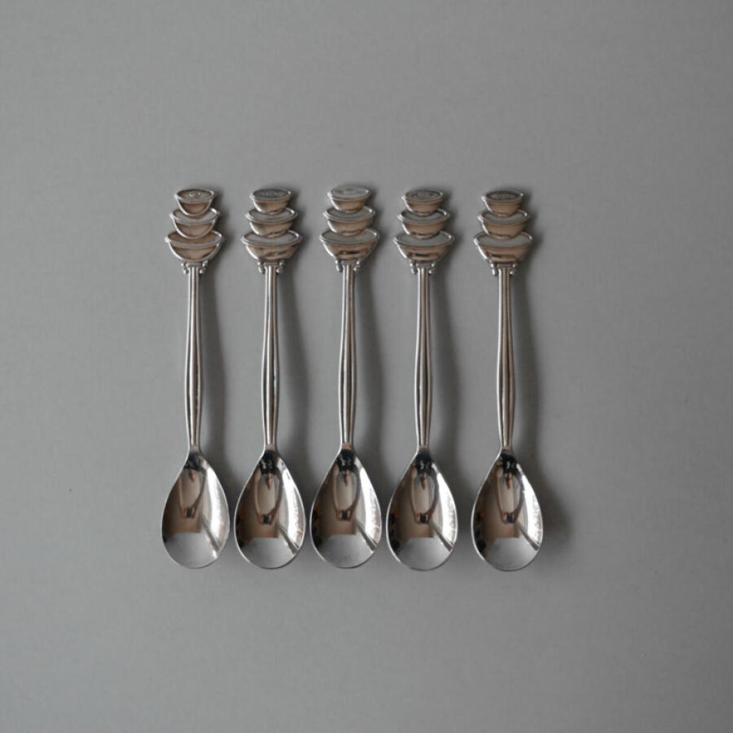 Små Sølv Teskeer, 5 stk. 3