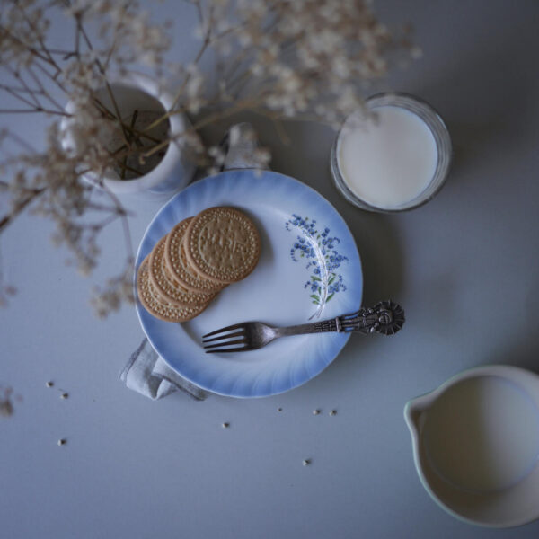 Blå Christine Holm Desserttallerkner