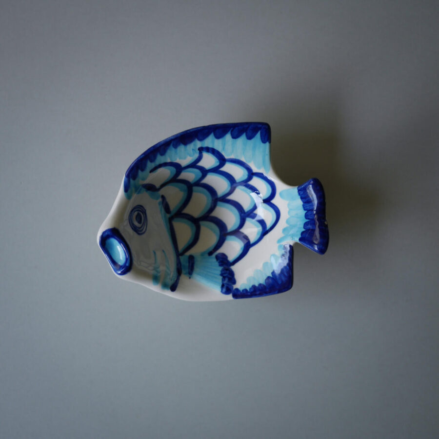 Lille Blå Keramikfisk 1