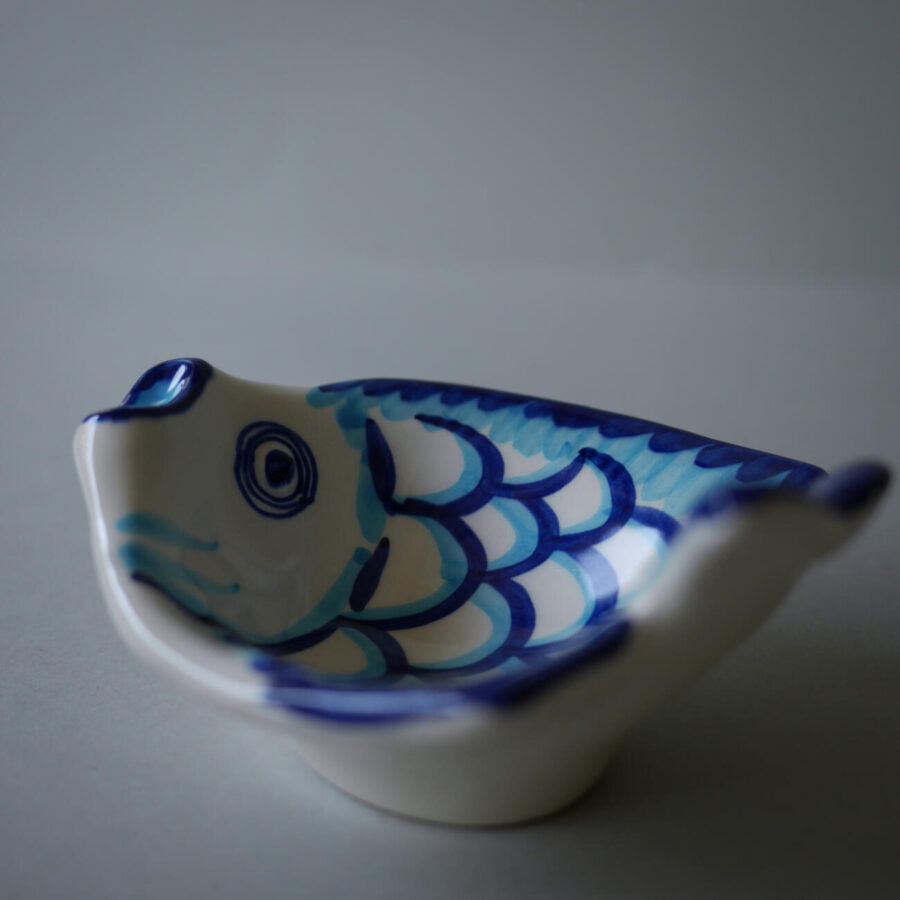 Lille Blå Keramikfisk 2