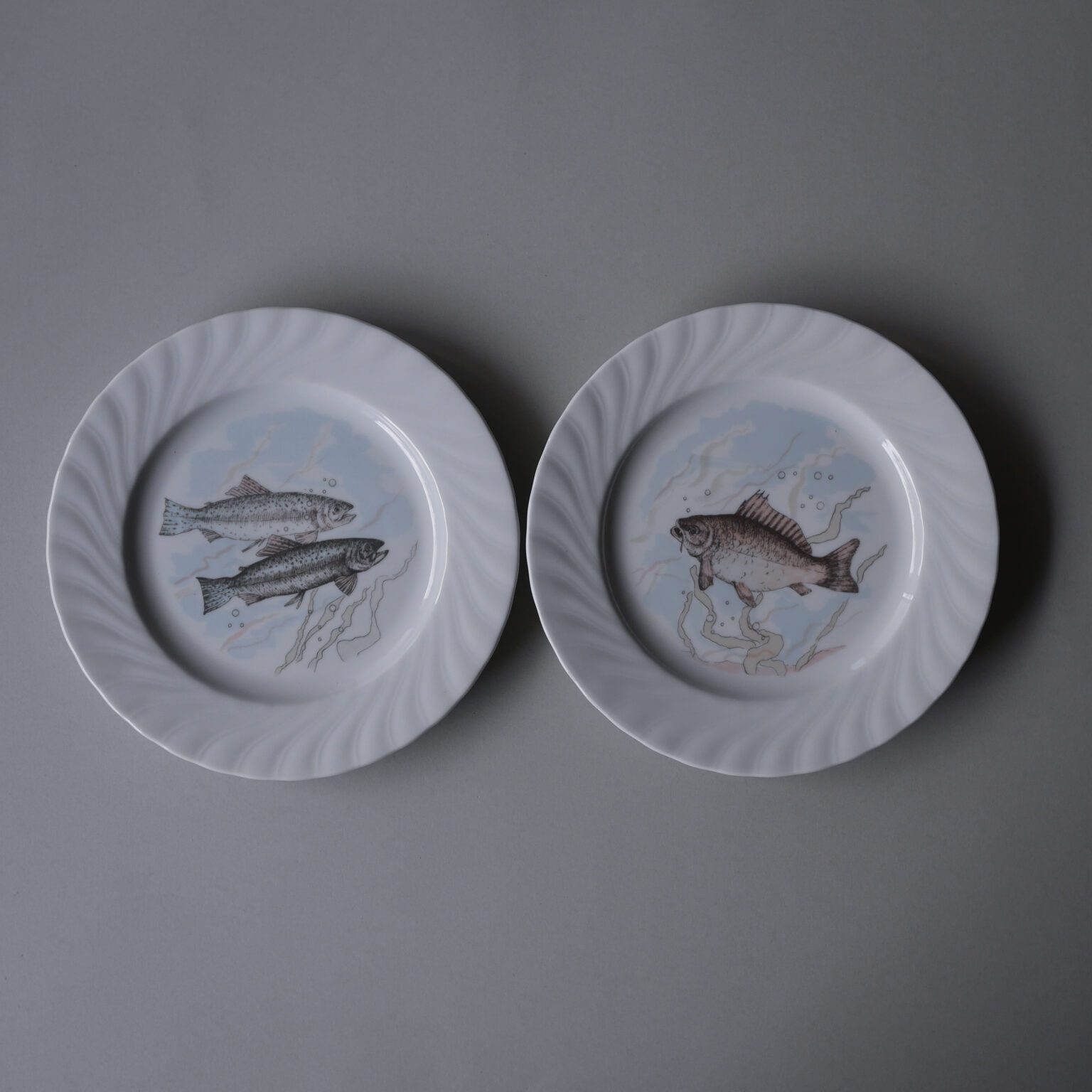 Fisketallerkner med swirl, 8 stk. 9