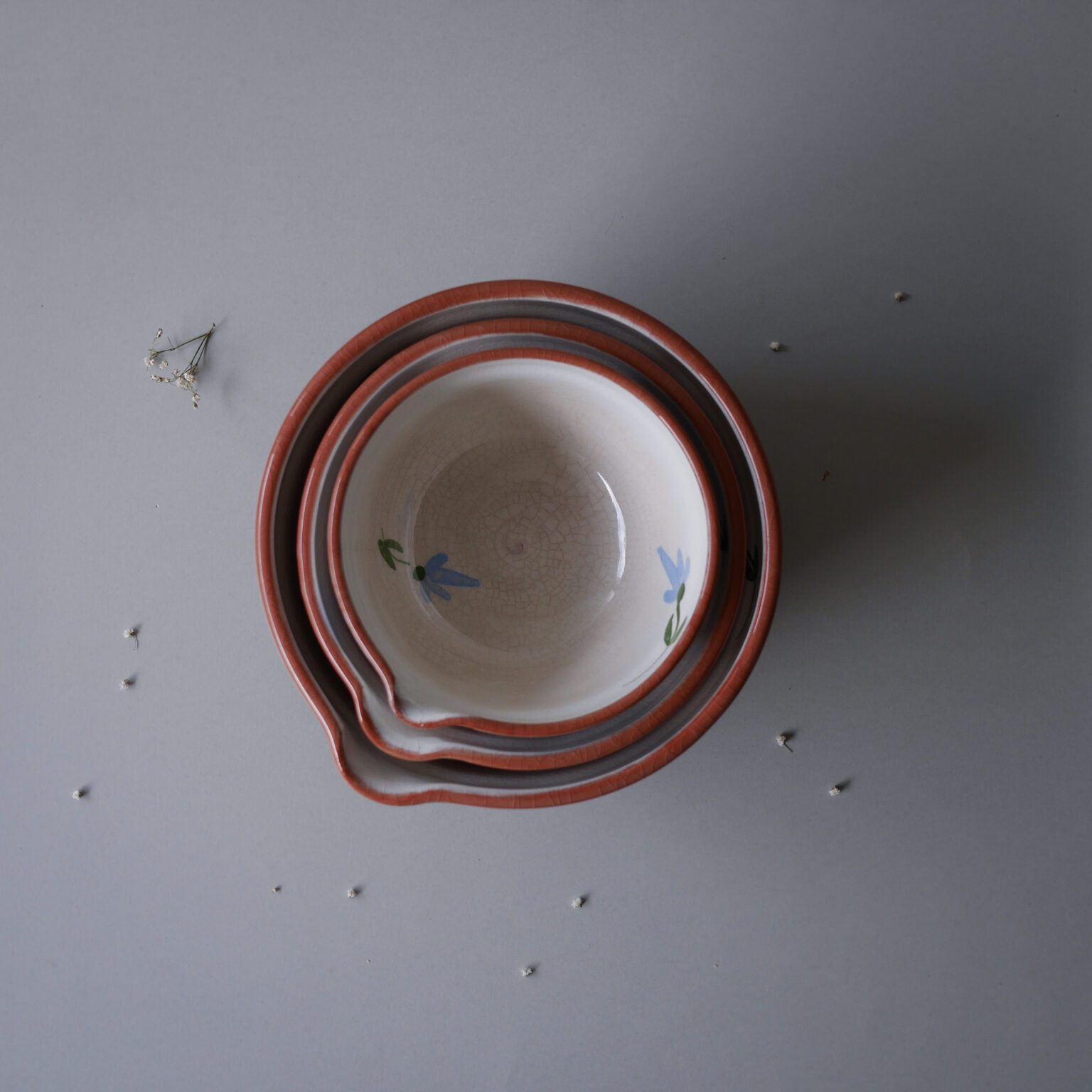 Vintage Keramik Skåle, 3 stk. 3