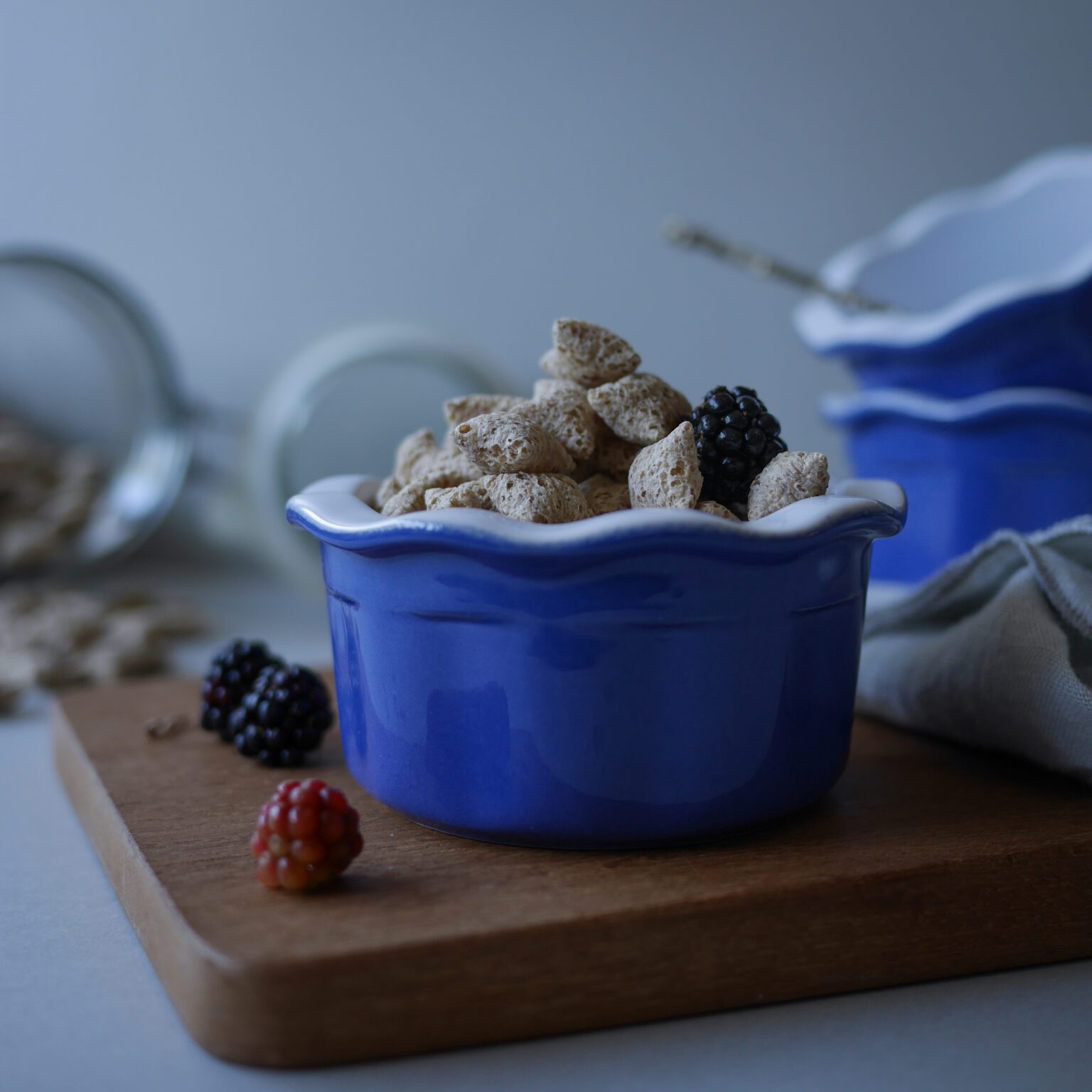 Blå Ramekin Skåle, 4 stk.