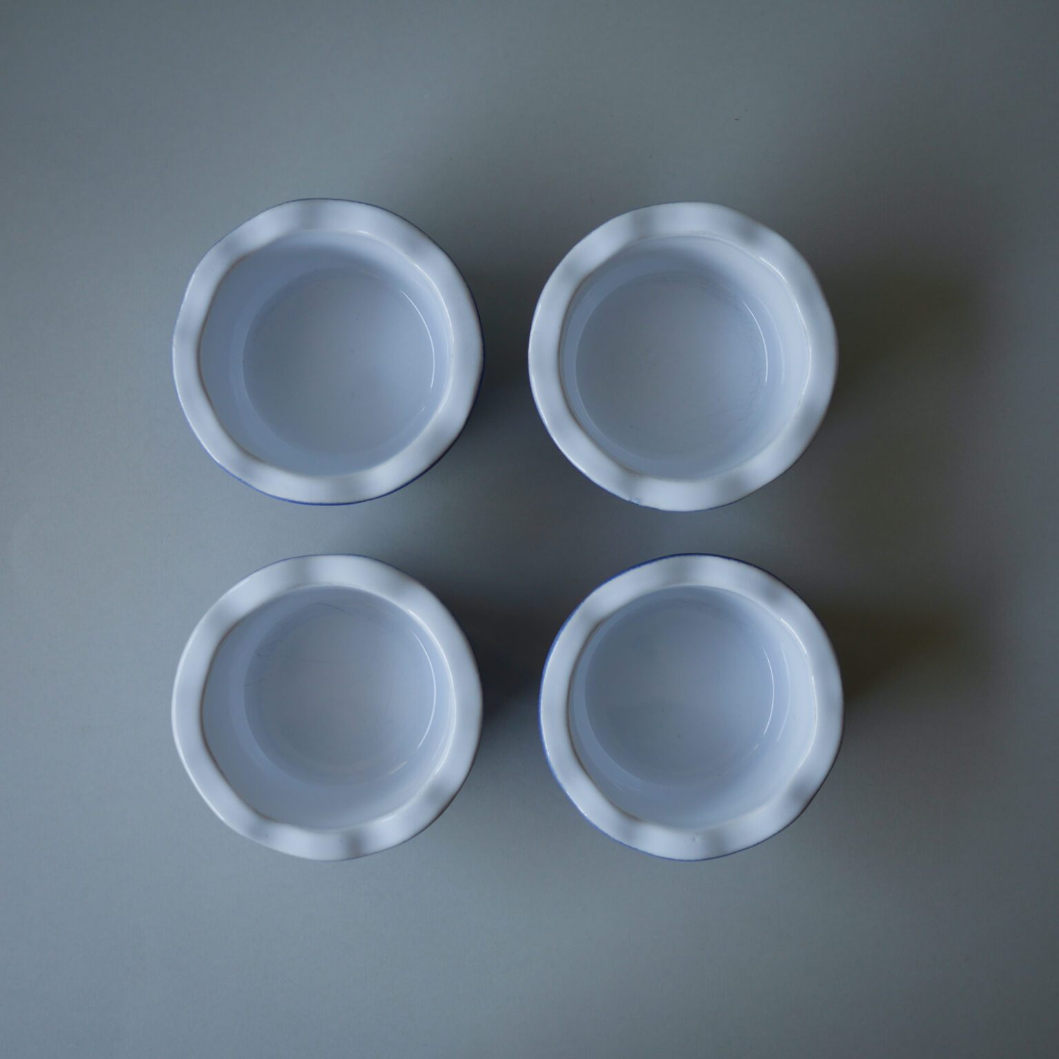 Blå Ramekin Skåle, 4 stk. 5