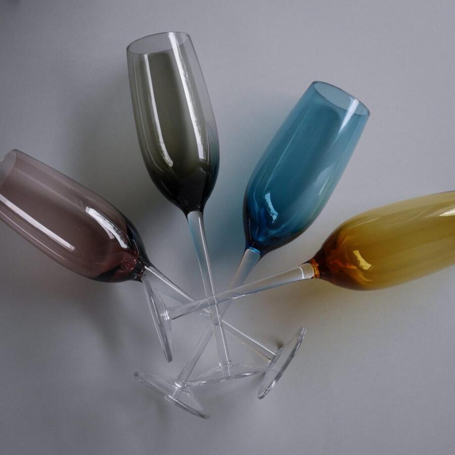 Farvede Champagneglas 5