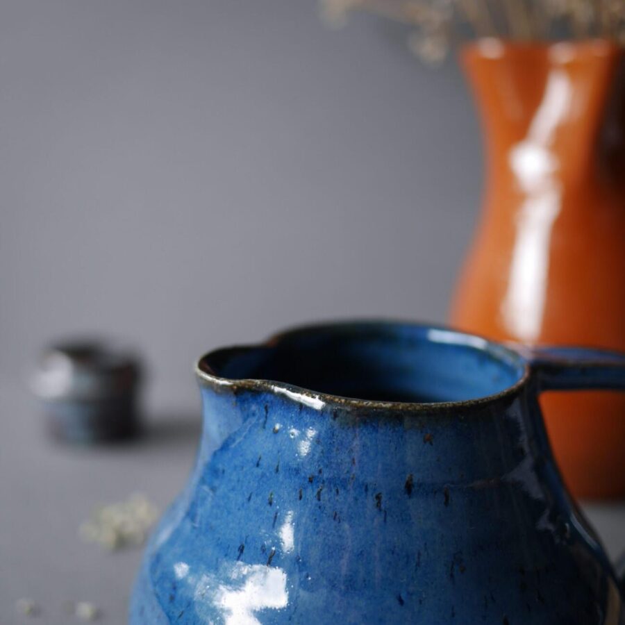 Blå Keramikkande
