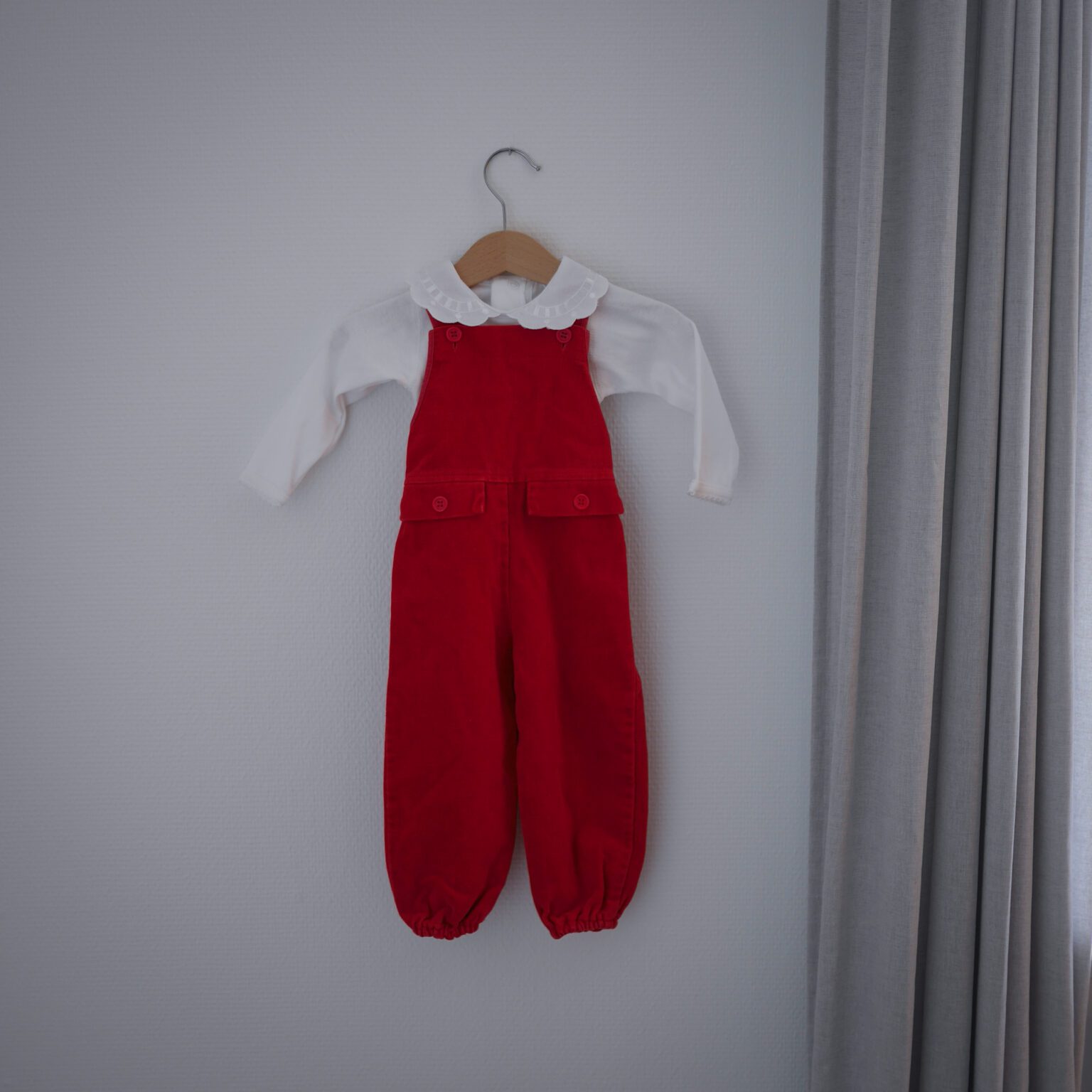 Røde Velour Smækbukser 7