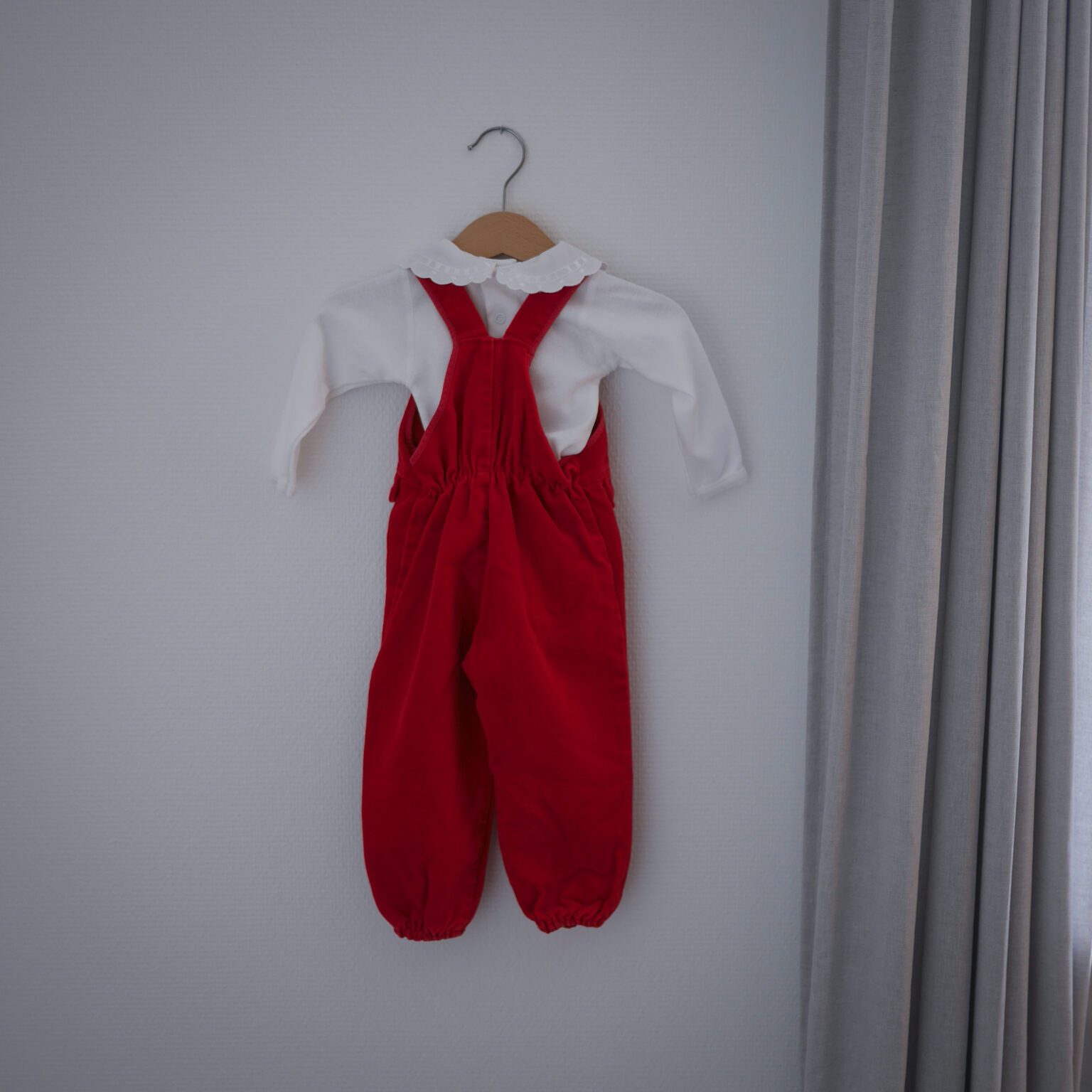 Røde Velour Smækbukser 9