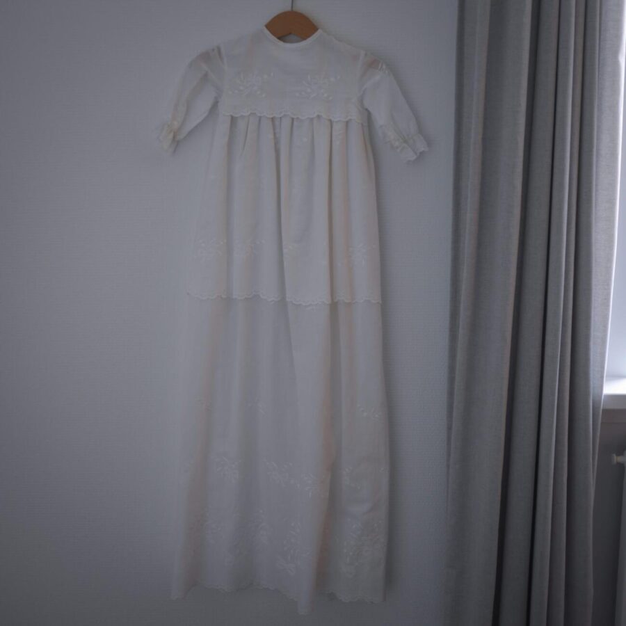 Smuk Hvid Vintage Dåbskjole