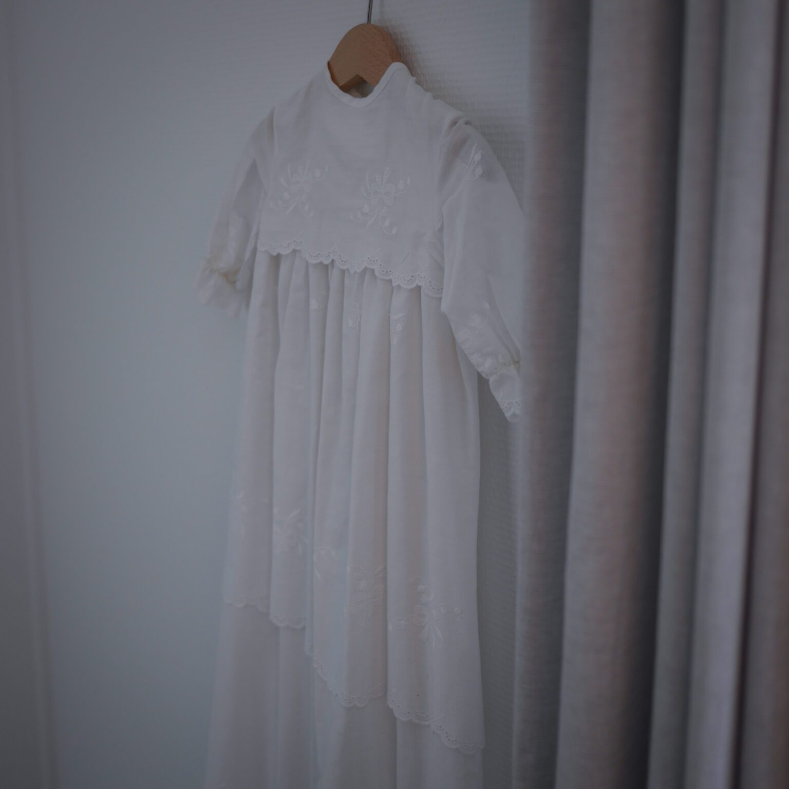 Hvid Vintage Dåbskjole
