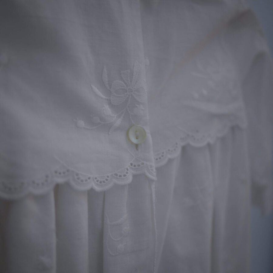Hvid Vintage Dåbskjole 5