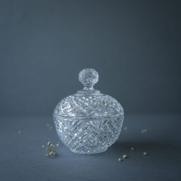 Lille fin glas bonbonniere
