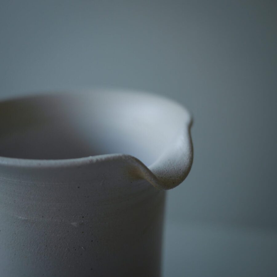 Høj Hvid Keramikkande 1