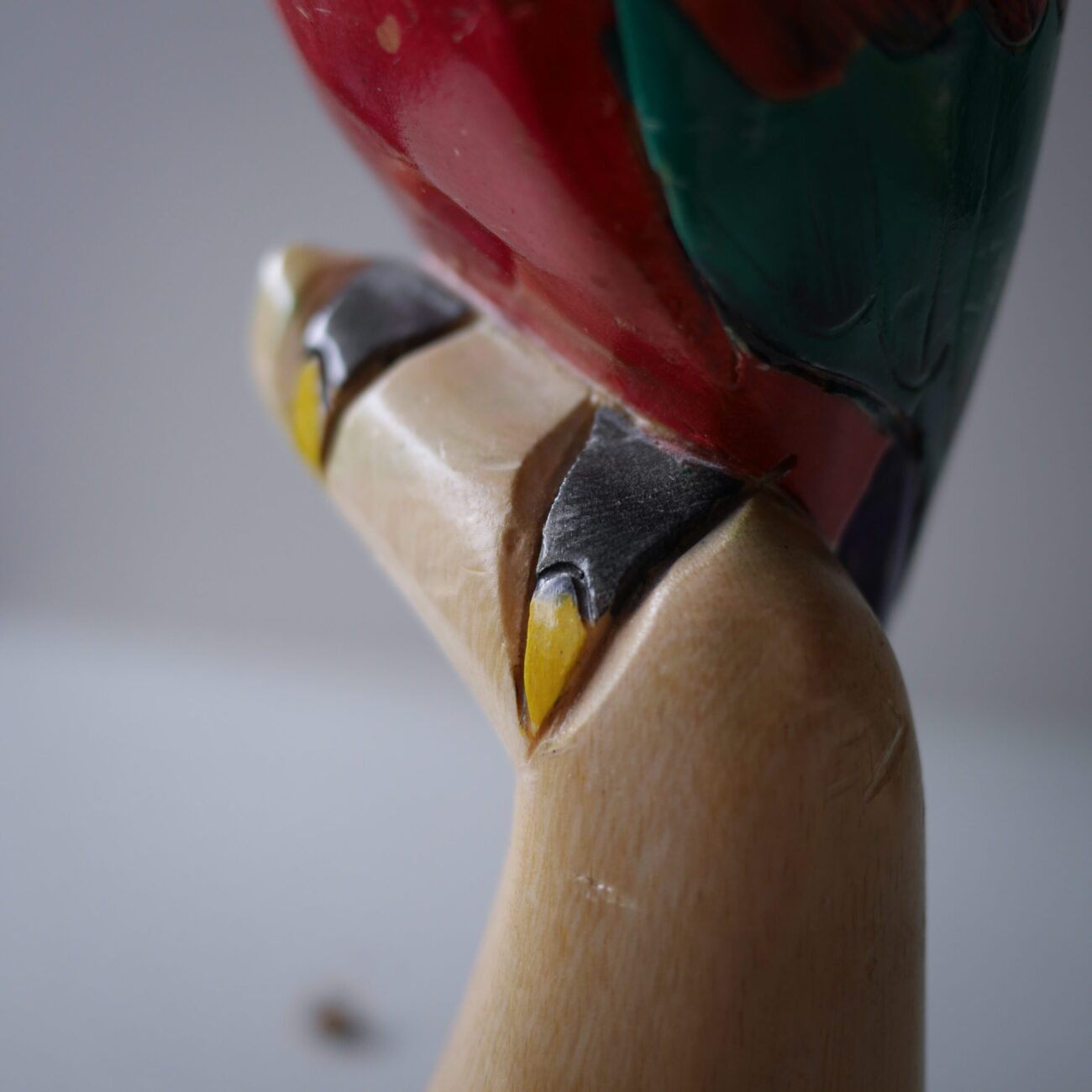 Papegøje Figur i Træ 9