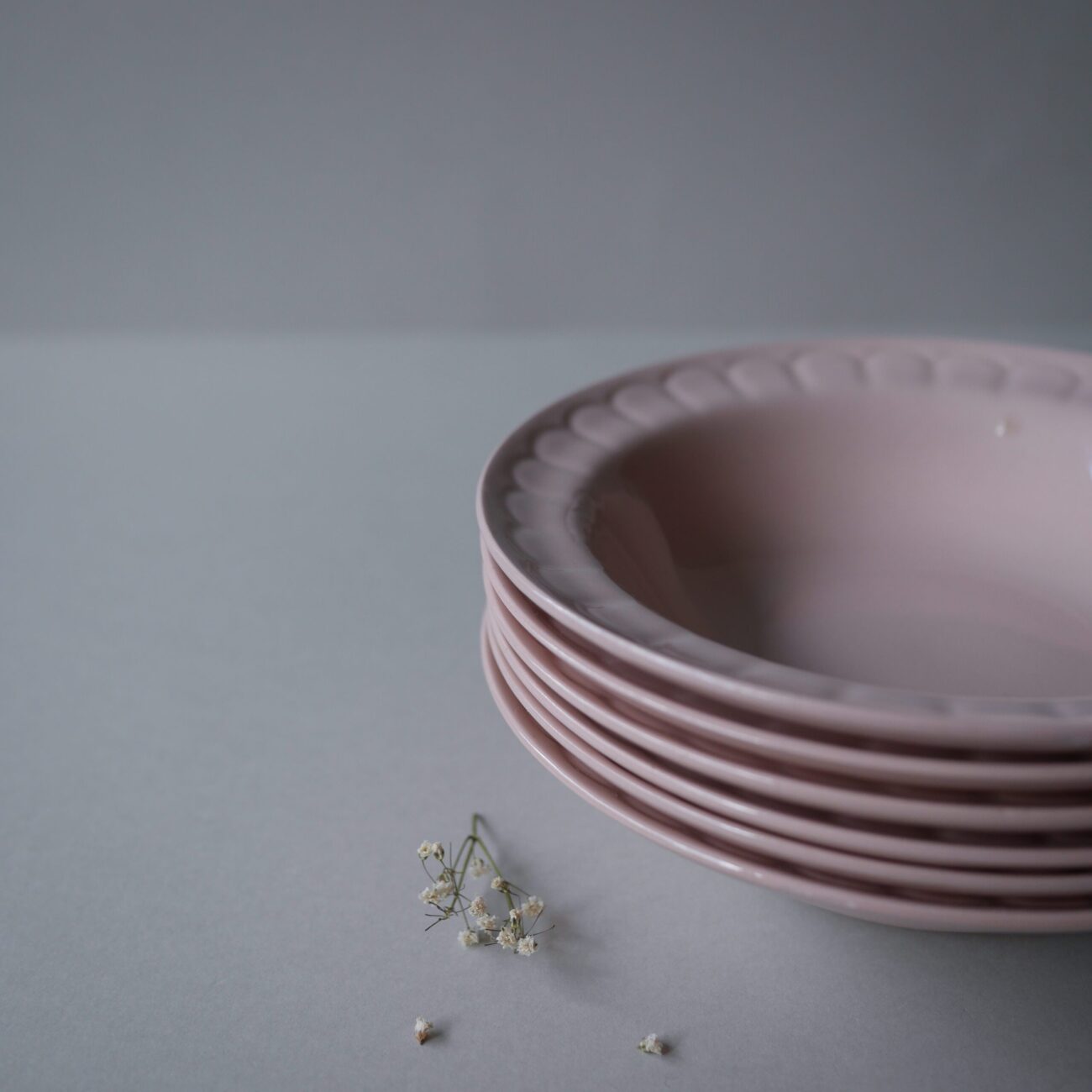 Rosa pastel Skåle, 6 stk. 8