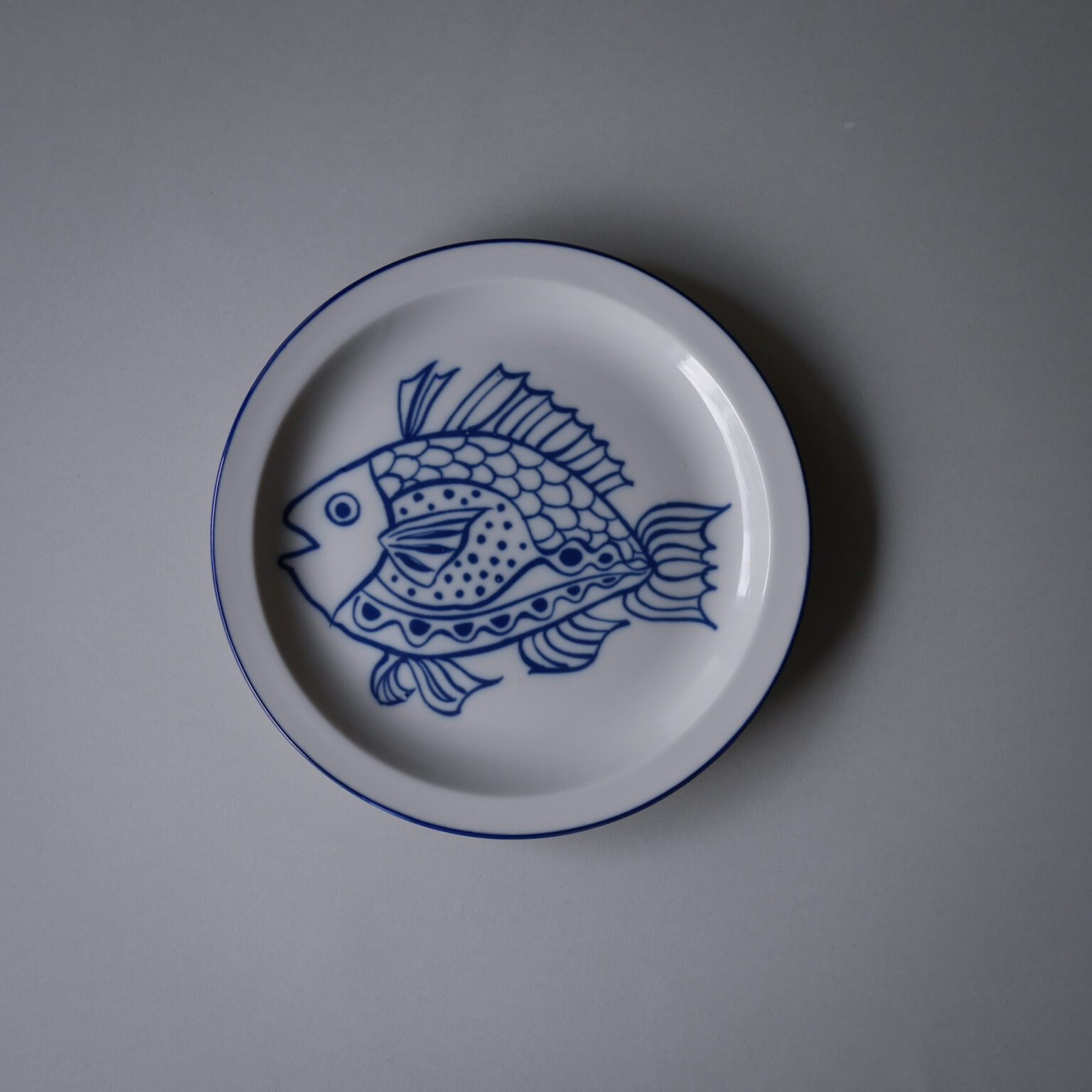 Blå Fisketallerkner, 8 stk. 4