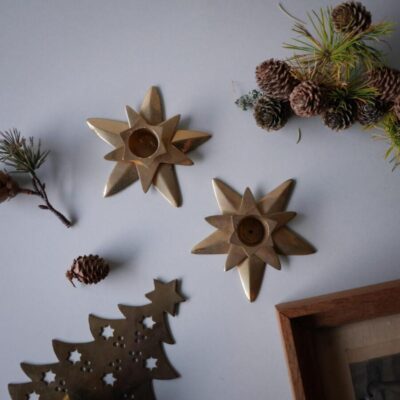 Messing Stjernestager, 2 stk.