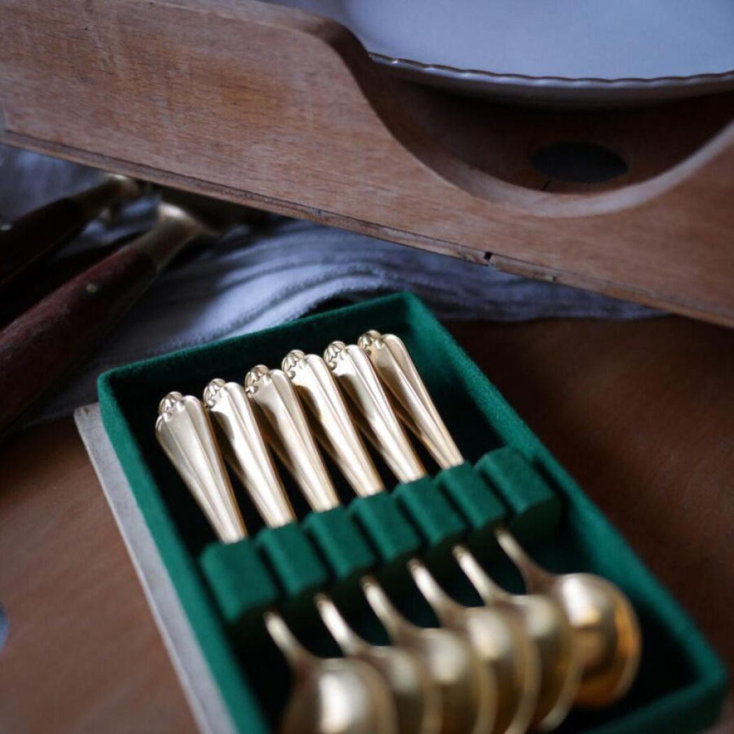 Vintage Messingskeer, 6 stk.