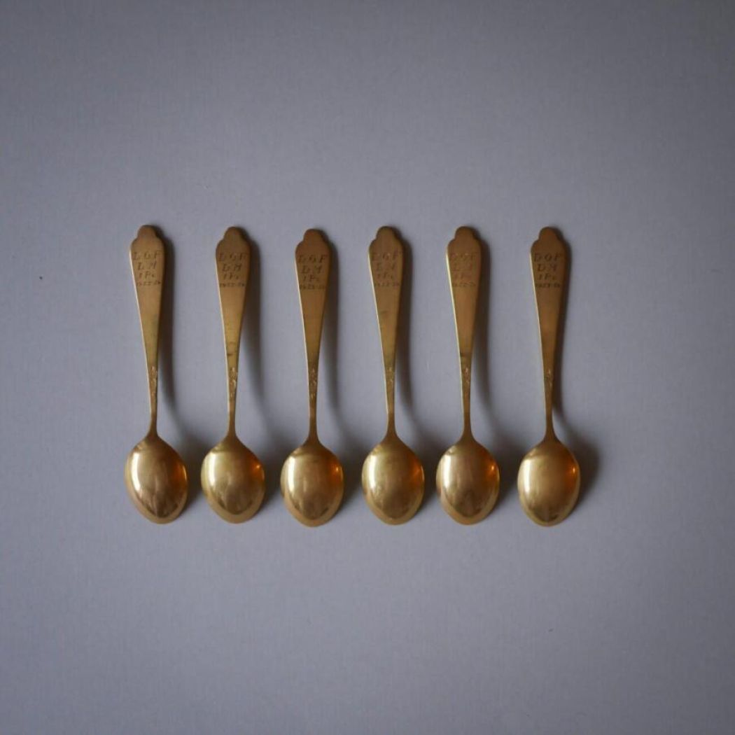 Vintage Messingskeer, 6 stk.