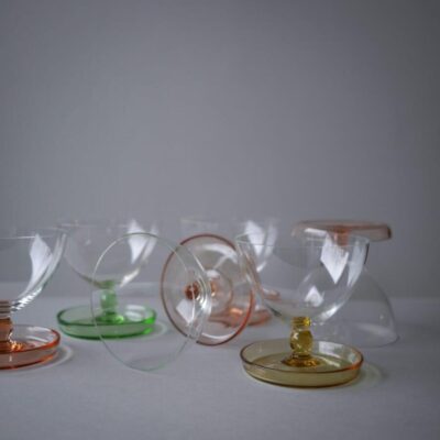 Farverige pastel glas