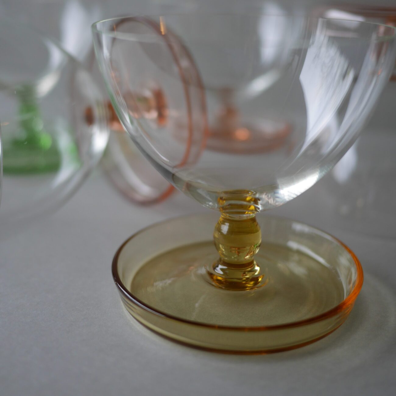 Pastelfarvede Vintage Glas, 6 stk. 4