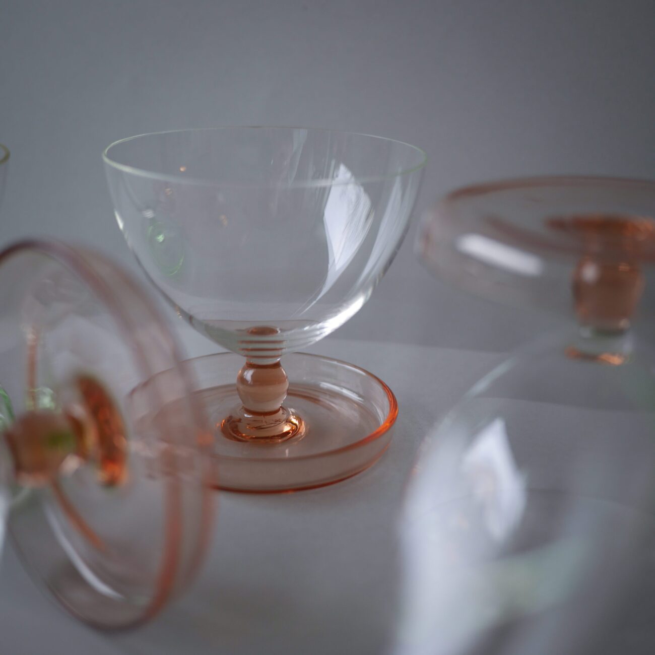 Pastelfarvede Vintage Glas, 6 stk. 5