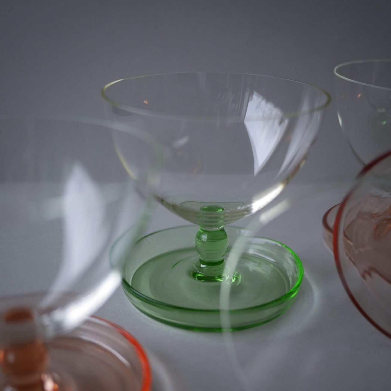Pastelfarvede Vintage Glas, 6 stk. 6
