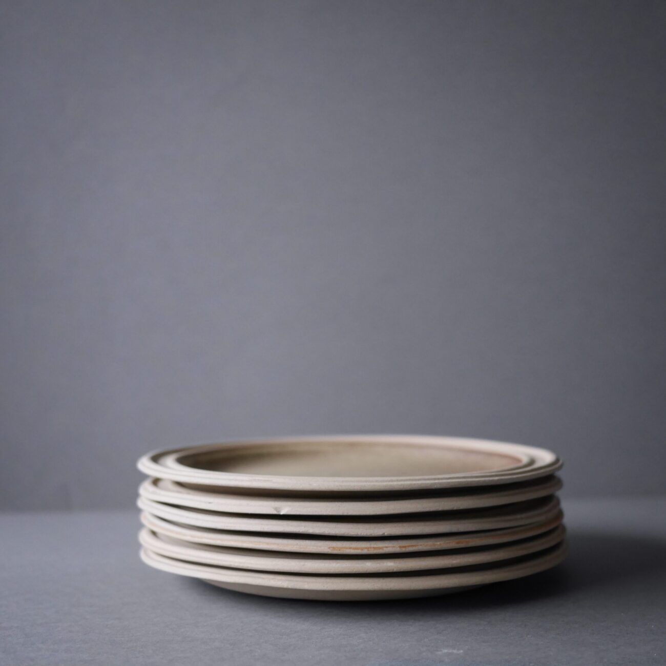 Rustikke Beige Tallerkner, 6 stk.