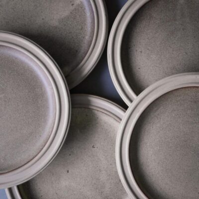 Rustikke Beige Tallerkner, 6 stk.