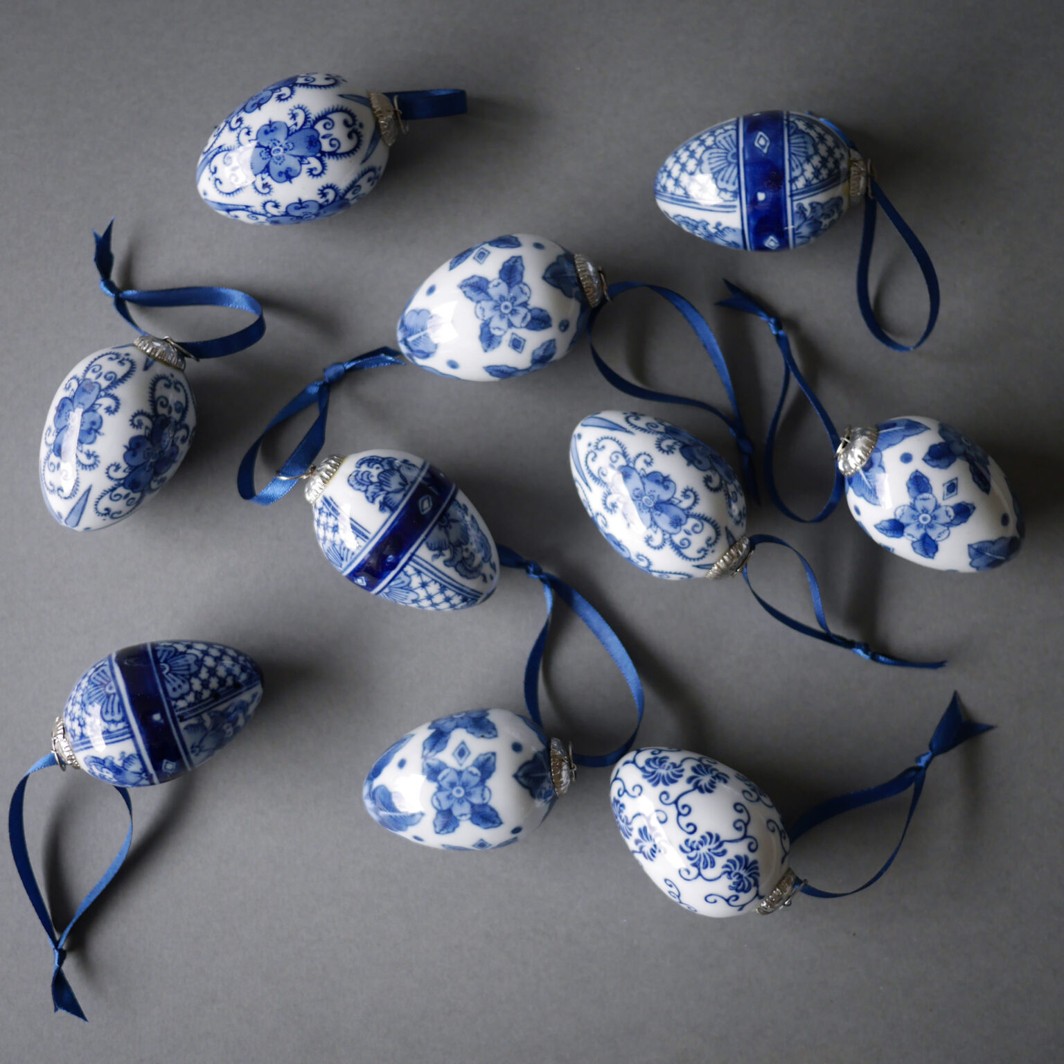 Blåmønstrede Porcelænsæg, 10 stk. 6