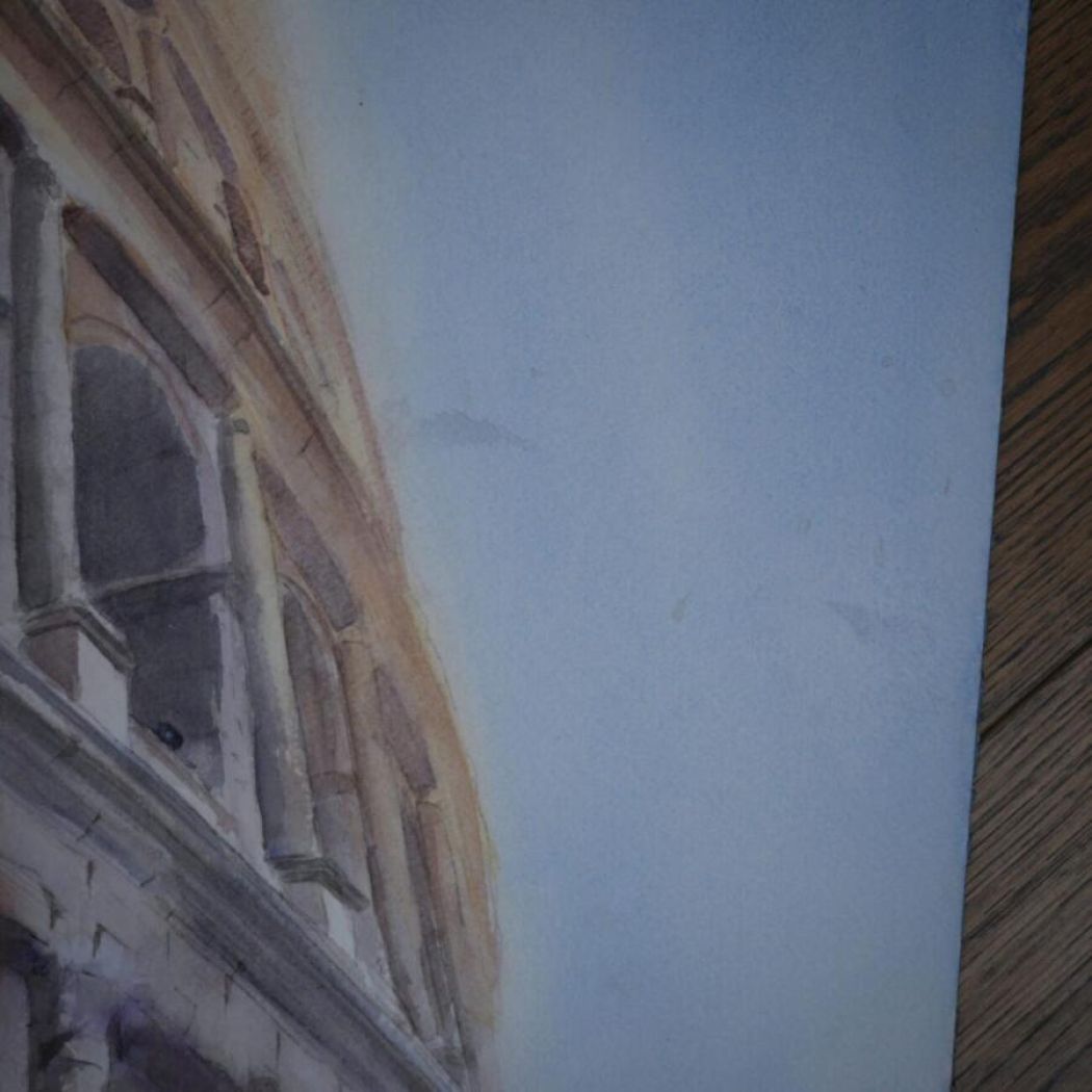 Akvarel Maleri: Colosseum 3