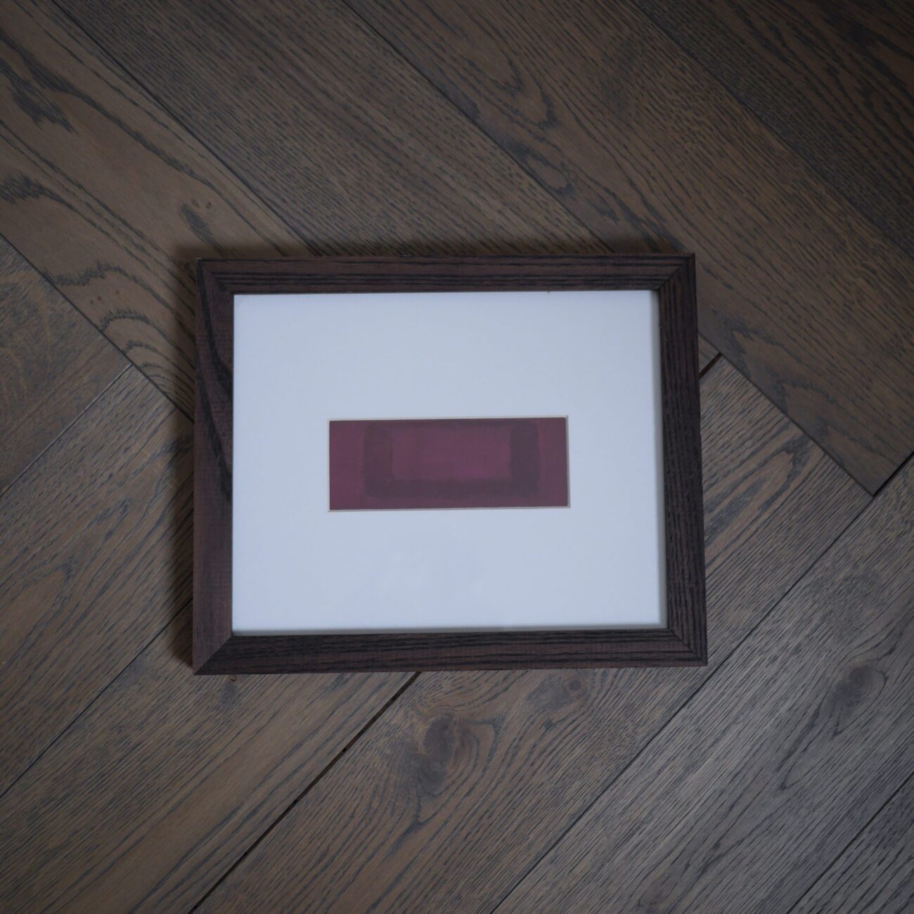 Sean Scully billede "Red on Maroon 1959"