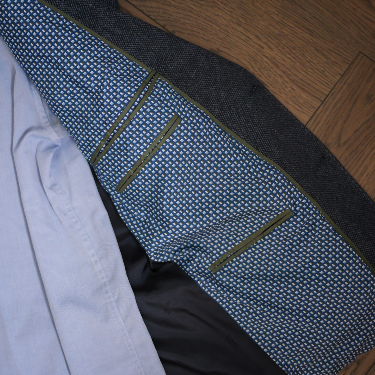 Blå Retro Blazer Jakke 11