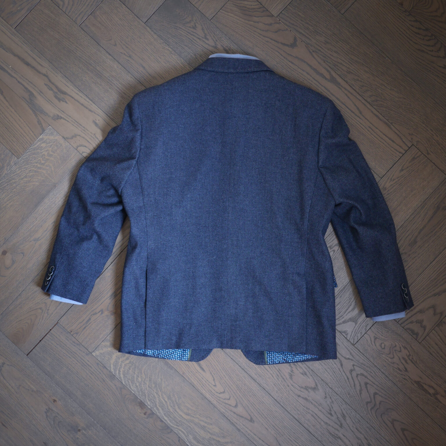 Blå Retro Blazer Jakke 12