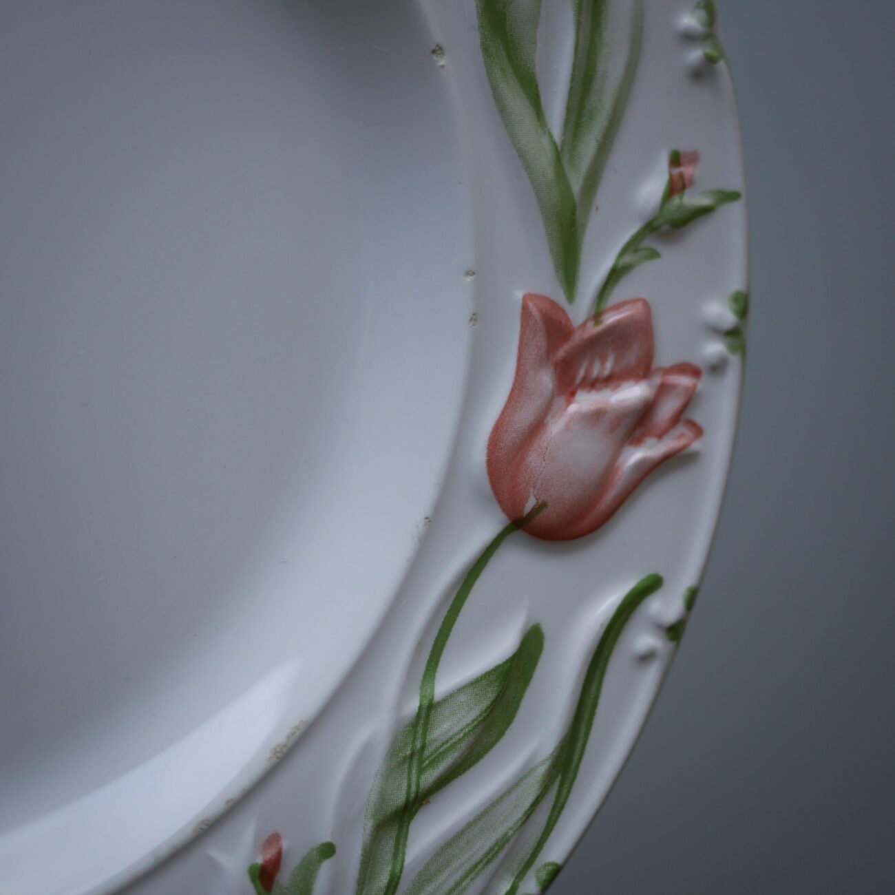 Blomstrede Frokosttallerkner fra Italien, 5 stk. 7