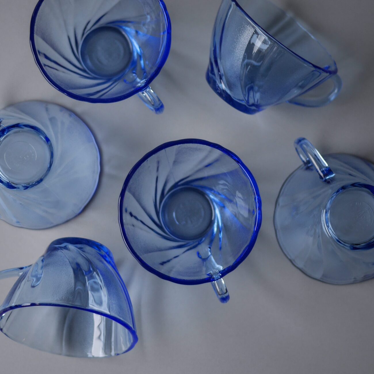 Franske kaffekopper i Glas, 6 stk. 1