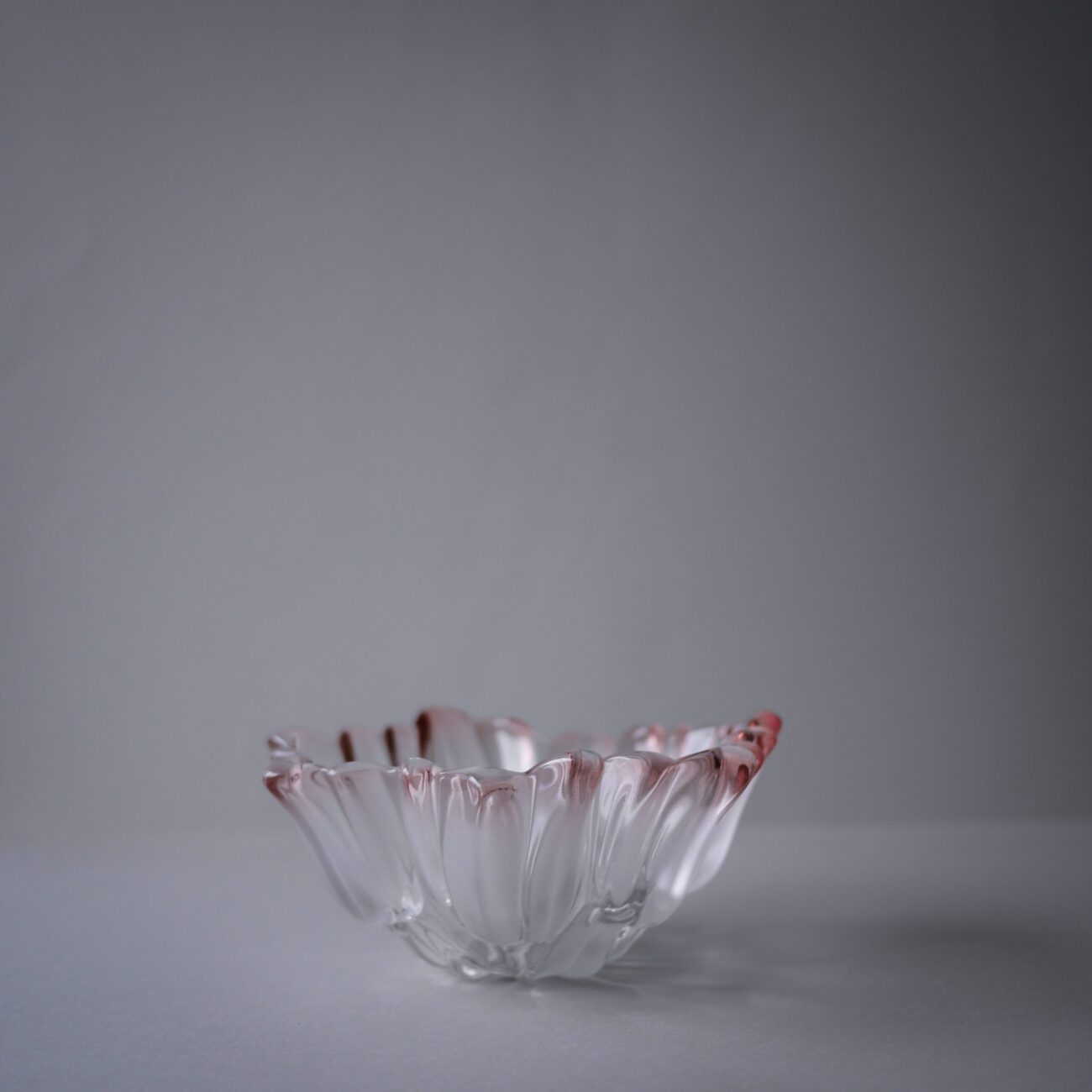 Smuk Rosa Glasskål 3