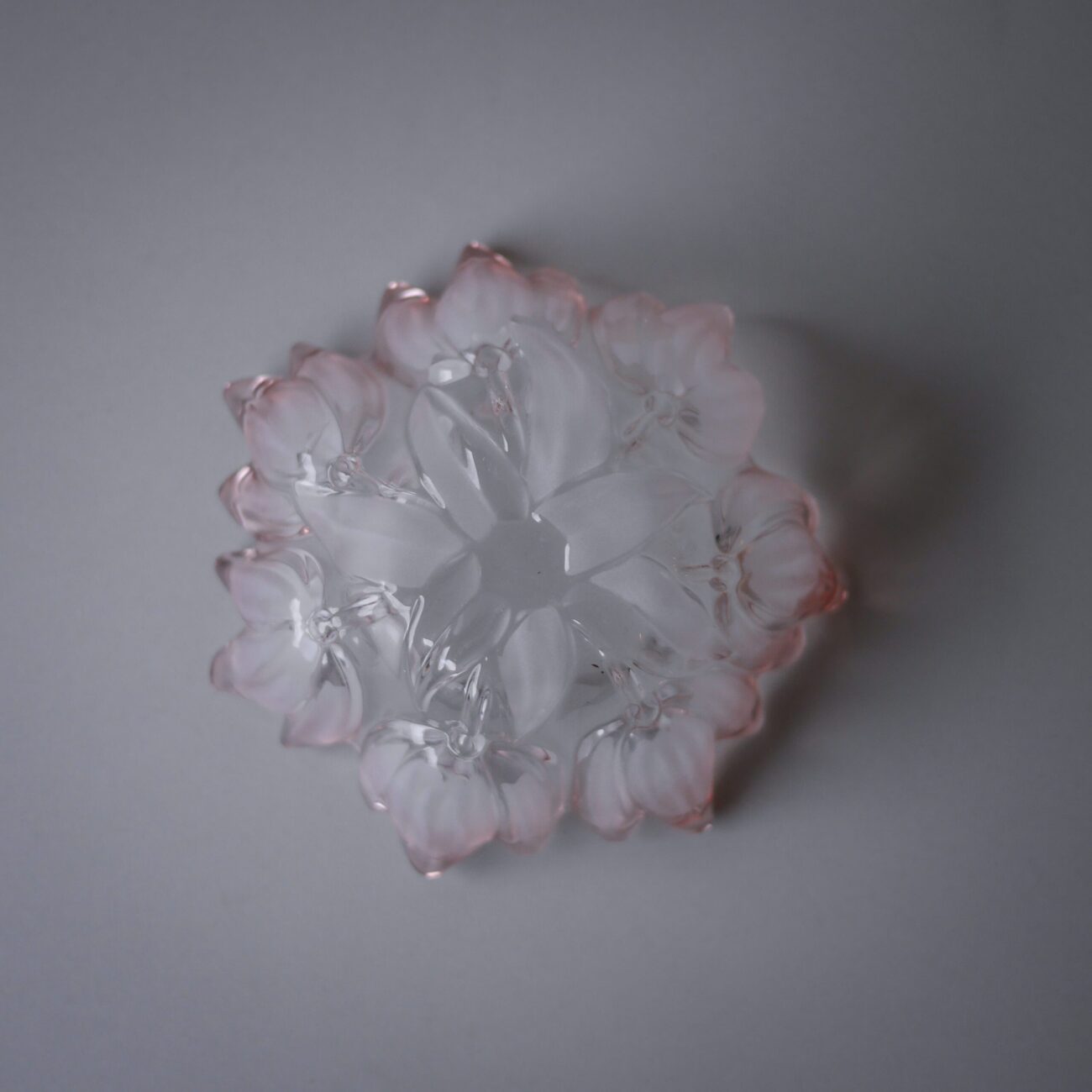 Smuk Rosa Glasskål 9